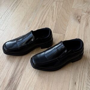 Deer Stags Black Kids Dress Shoes